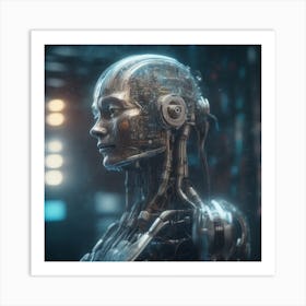 Cyborg Woman 99 Art Print