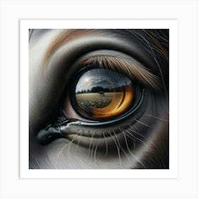 Eye Of A Horse 23 Art Print