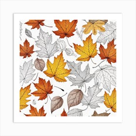 Autumn Leaves 27 Art Print