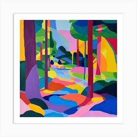 Abstract Park Collection Forest Park St Louis 1 Art Print