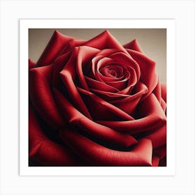 Red Rose 17 Art Print