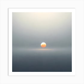 Sunrise Over The Sea 1 Art Print