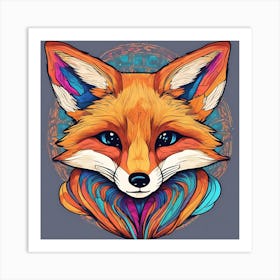 Vibrant Vulpes Art Print