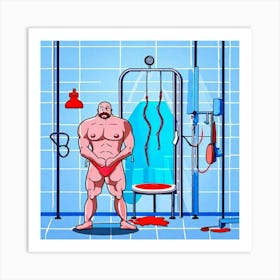 Gym Series II - Tom Ghost Art Print