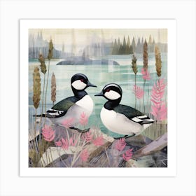 Bird In Nature Bufflehead 4 Art Print