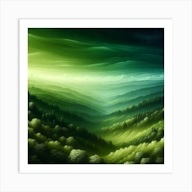 Landscape Painting 13 Art Print