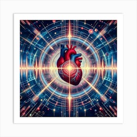 Heart In Space Art Print