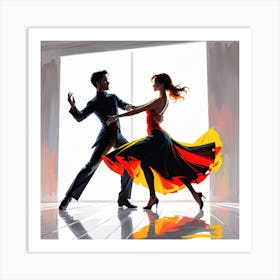 Latin Dancers Art Print