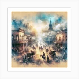 Old West Town Art Print