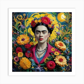 Frida Floral Art Print