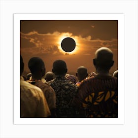 Solar Eclipse 2024 Art Print