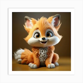 Cute Fox 48 Art Print