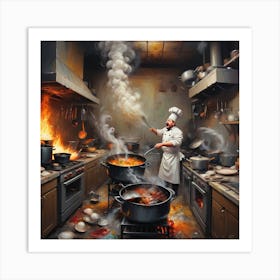 Chaotic Kitchen 2 Art Print