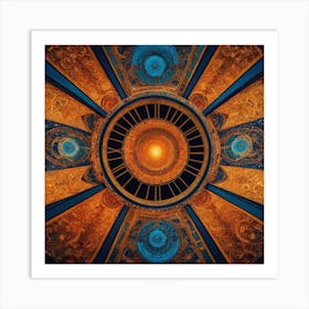 Colourful Dome Art Print