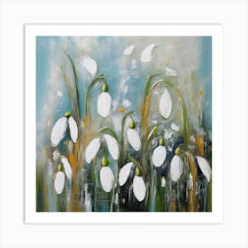 Flower of Snowdrops Art Print