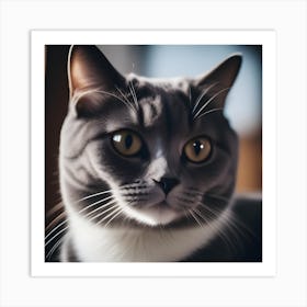 Portrait Of A Cat Art Print