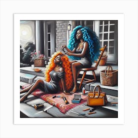 'Two Women' Art Print