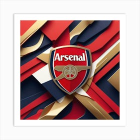 Arsenal F.C Logo Wall Art 5 Art Print