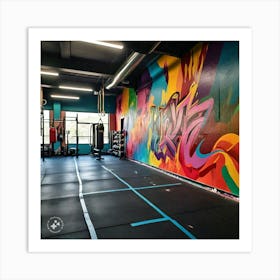 Graffiti Gym Art Print