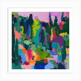 Colourful Gardens Butchart Gardens Canada 3 Art Print