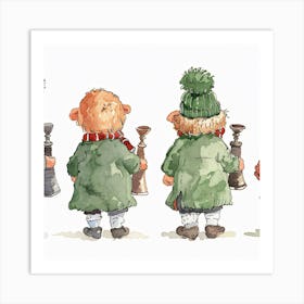 Irish Gnomes Art Print