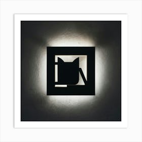 Cat Wall Light Art Print