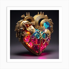 Steampunk Heart Art Print