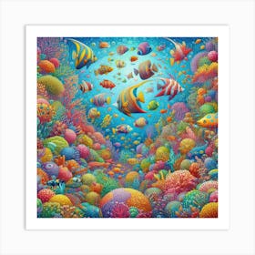 Coral Reef 1 Art Print