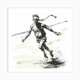 Jogging Man Art Print