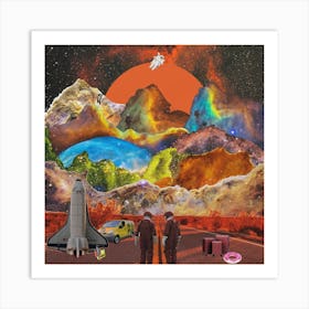 Through The Nebulas Art Print