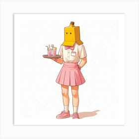 Banana Girl 2 Art Print