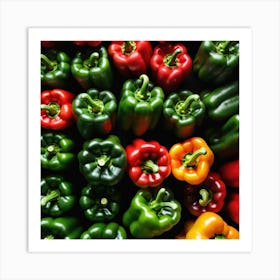 Colorful Peppers 39 Art Print