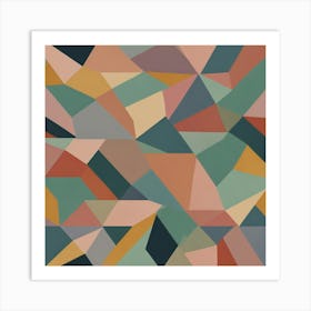 Abstract Geometric Painting 1 Art Print