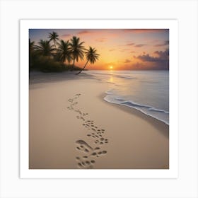 Footprints Art Print