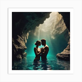 Couple In A Cave 2 Art Print