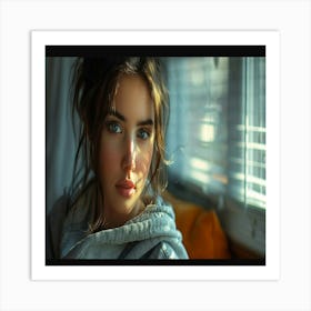 Portrait Of A Young Woman Art Print