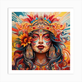 Mexican Woman Art Print