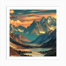 Alpine Serenity 13 1 Art Print