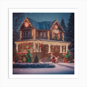 Christmas House 96 Art Print