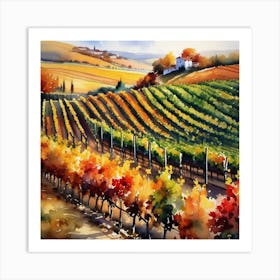 Tuscan Vineyards 3 Art Print