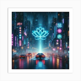 Neon City 2 Art Print