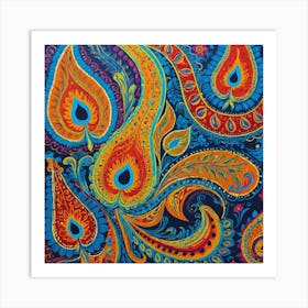 Paisley Painting Art Print