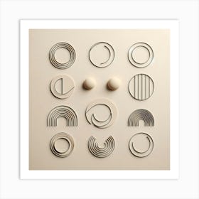 Geometric Circles Art Print