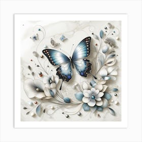 Decorative Art Butterfly Art Print