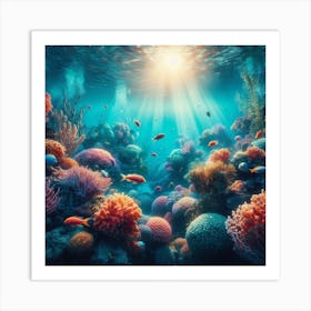 Coral Reef 1 Art Print