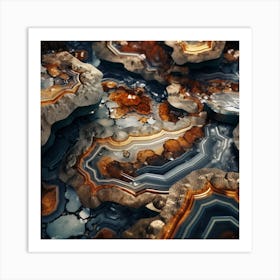 Agates Art Print