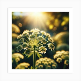 Flower In The Sun Art Print