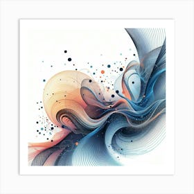 Abstract Swirls Art Print