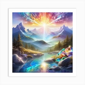 Crystals In The Mountains Art Print