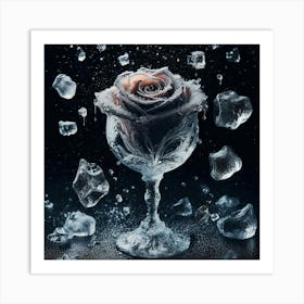 Ice Rose 1 Art Print